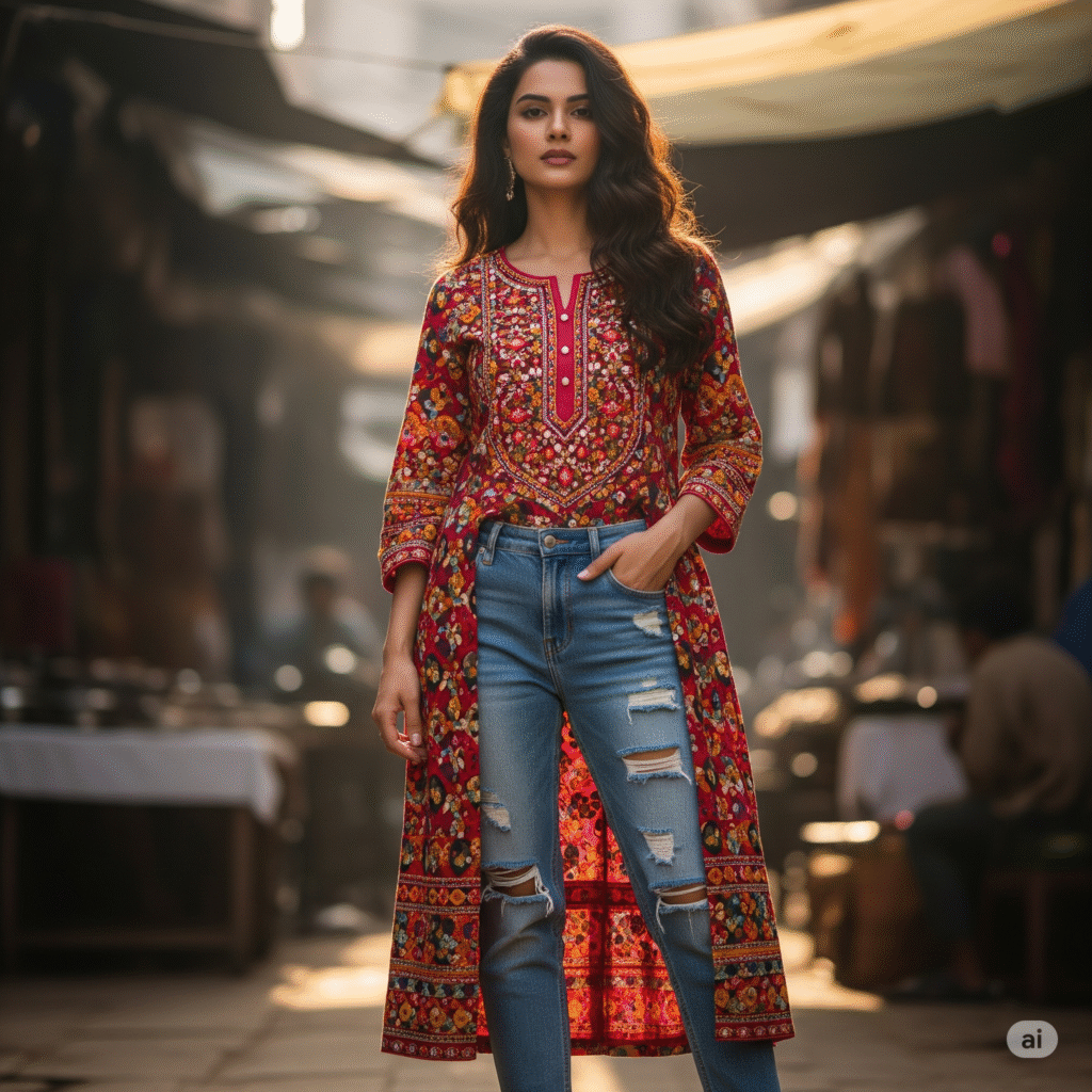 Kurti With Jeans