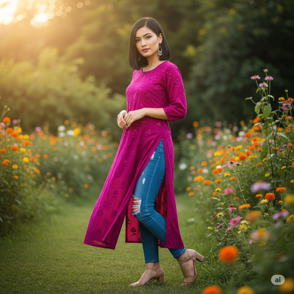 Kurti With Jeans