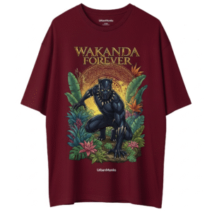 maroon oversized t-shirt